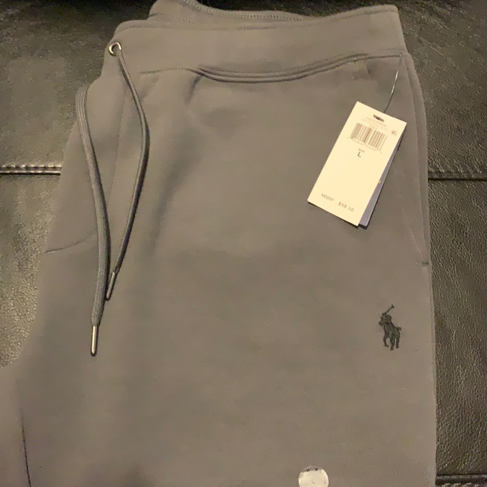 Grey Polo Ralph Lauren Sweatpants, Size L